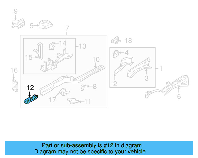 Rail Reinforced 5C0-803-871 - View 6