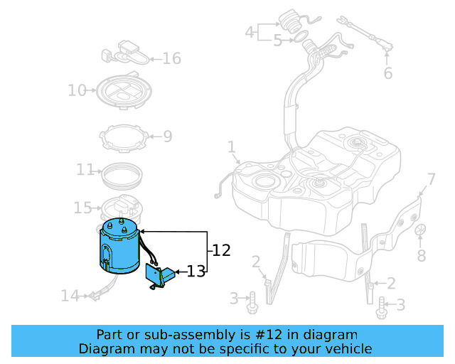 Fuel Pump Assembly 3C8-919-051-A - View 27