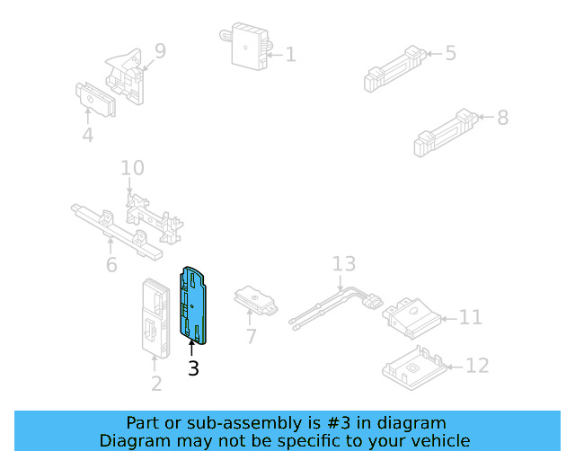 Control Module Bracket 3G0-962-283-A - View 24
