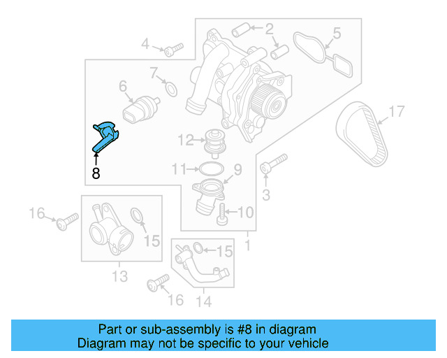 Temp Sensor Retainer Spring 06H-121-142-C - View 12