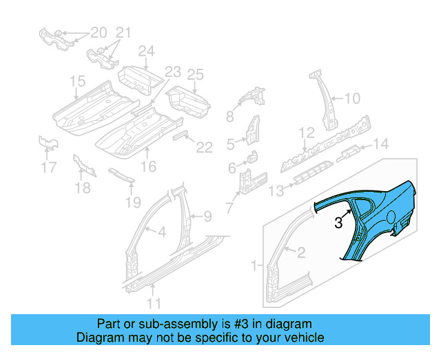 Rear Section 3B5-809-837-A - View 9
