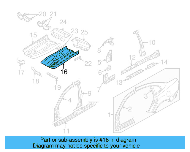 Floor Pan 8E0-803-205 - View 15