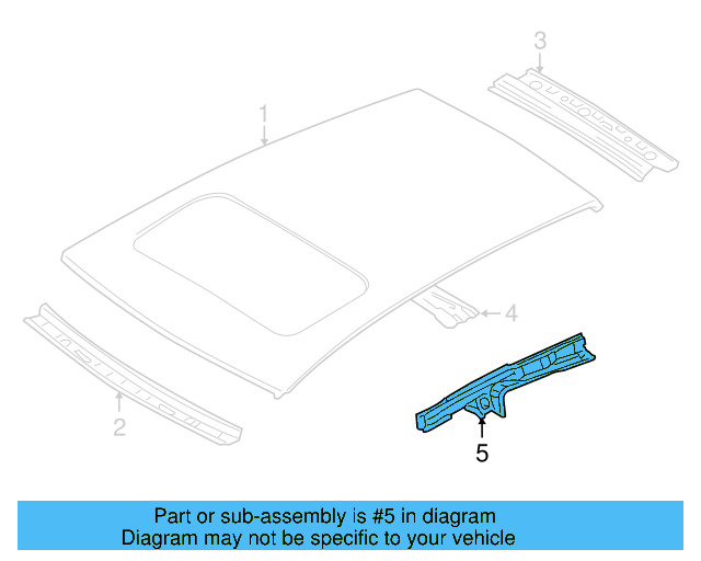 Roof Rail 1K3-810-411 - View 8