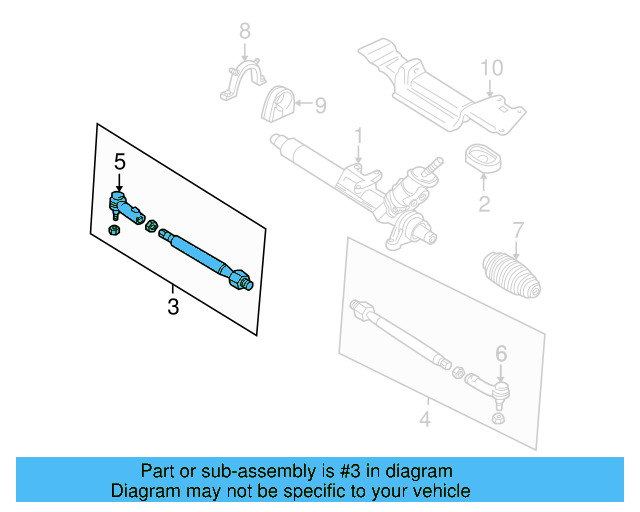 Tie Rod Assembly 1J0-422-804-H - View 12
