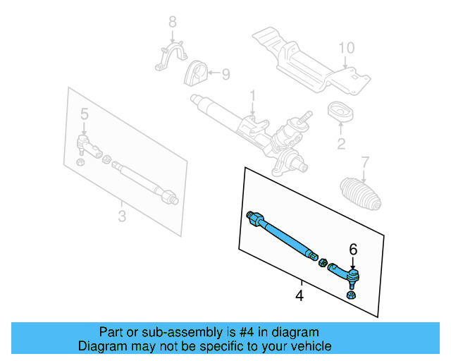 Tie Rod Assembly 1J0-422-803-H - View 16