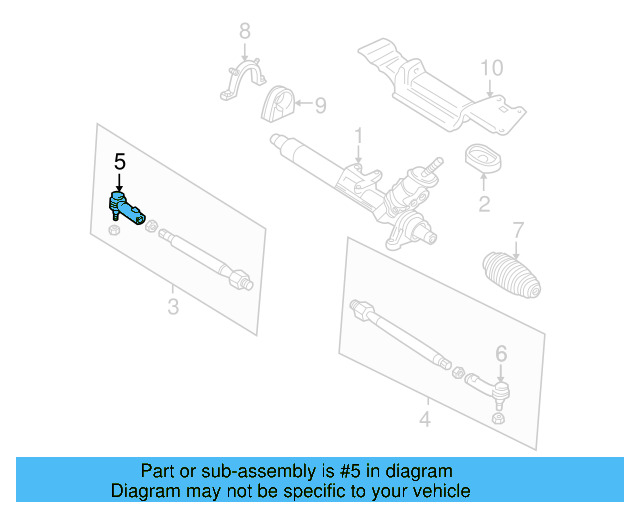 Outer Tie Rod 1J0-422-812-B - View 9