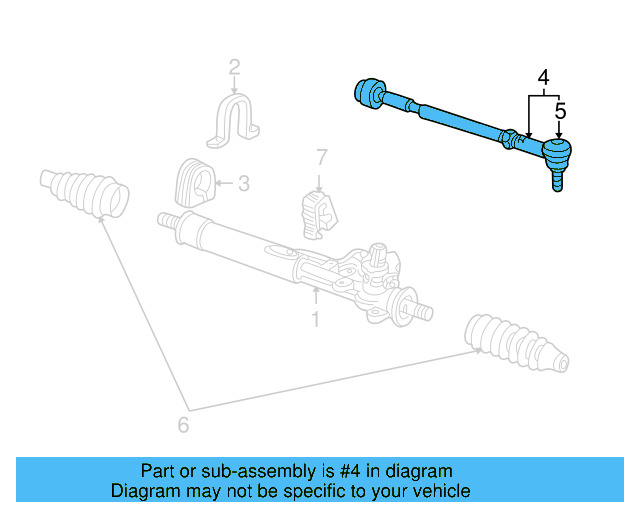 Tie Rod 1H0-422-803-D - View 2