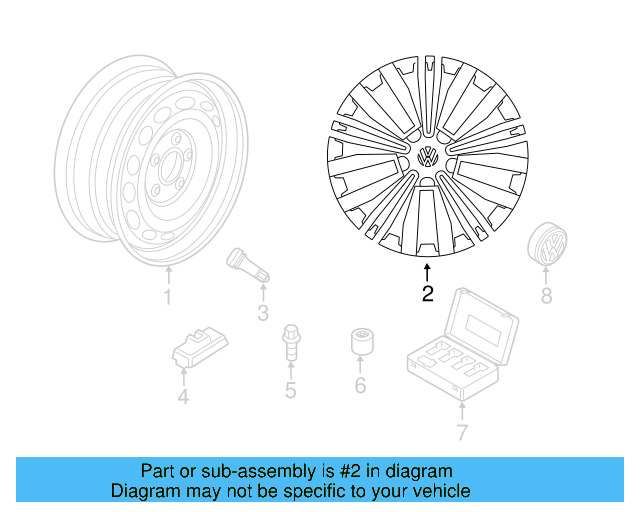 Wheel, Spare 5QF-601-011-C - View 18