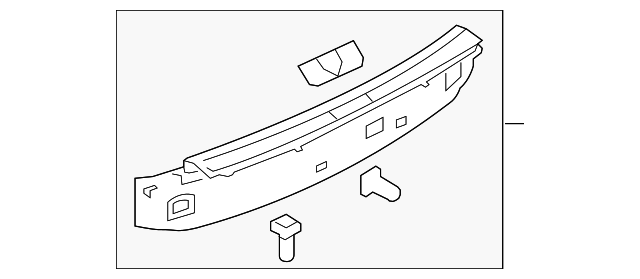 Rear Trim 3D5-863-459-D-71N - View 2