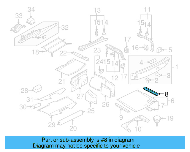 Lining 3D5-864-472-B - View 3