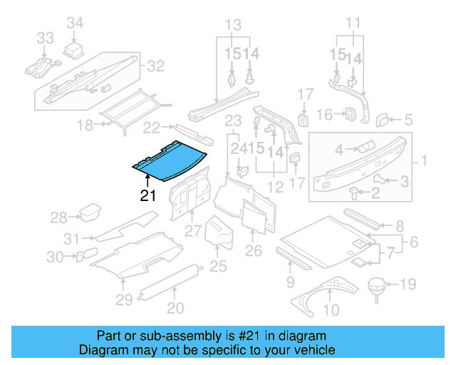 Floor Cover 3D5-867-477-K-1N5 - View 2