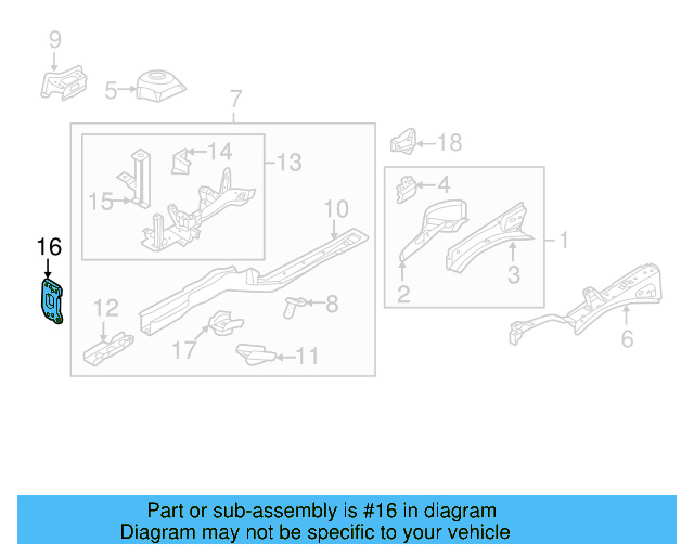 Mount Bracket 5C0-804-181 - View 12