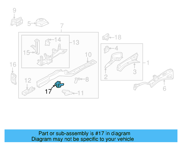 Front Retainer 5C0-803-128 - View 2