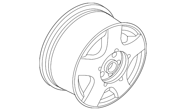 Wheel, Alloy 1C0-601-025-AL-Z31