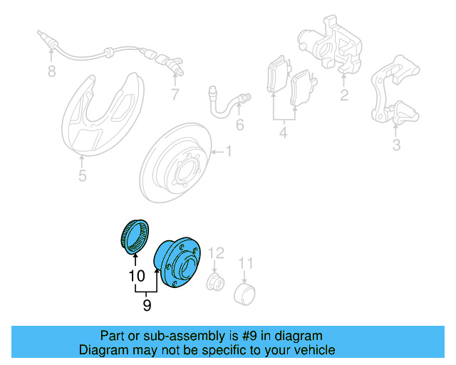 Hub & Bearing 1J0-598-477