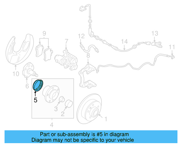 Rear Sensor Ring 1J0-614-149 - View 13