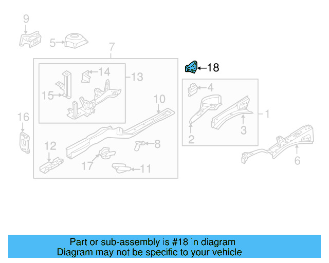 Strut Mount Reinforced Plate 5C0-809-112 - View 9
