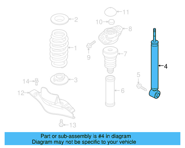 Shock Absorber 5N0-513-049-AP - View 2
