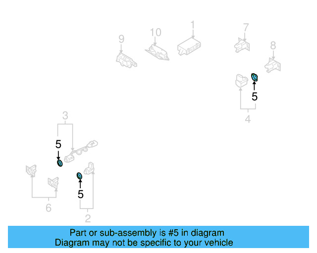 Reverse Sensor Seal 7L6-919-659-01C - View 20