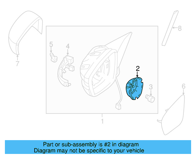 Adjust Motor 3D0-959-578-B - View 3