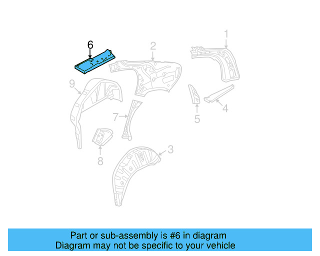 Filler Plate 3C0-809-415 - View 10