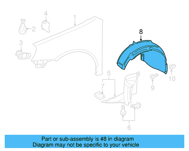 Fender Liner 5K0-805-977 - View 4