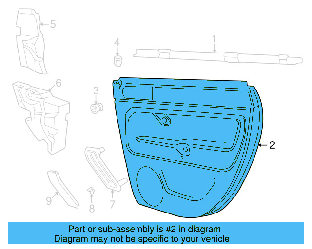 Door Trim Panel 3B9-867-211-AB-EWP