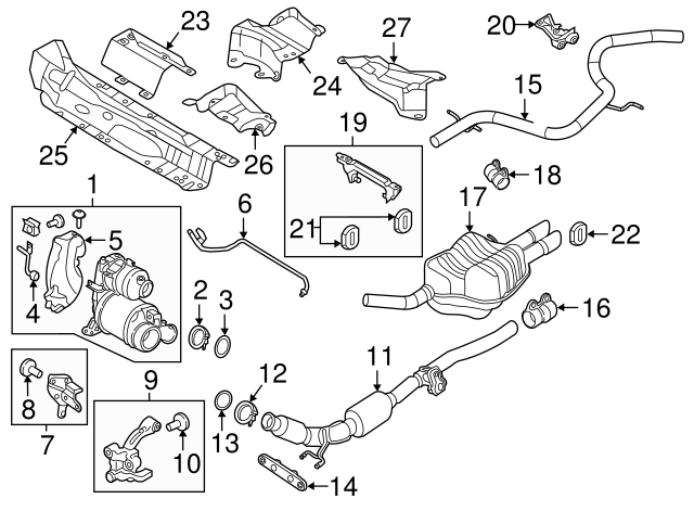 Muffler & Pipe Retainer Ring 1K0-253-147-C - View 16
