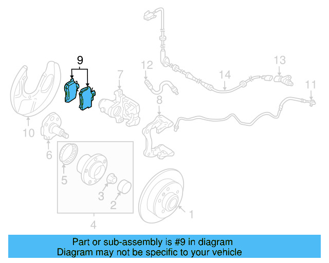Brake Lining 1J0-698-451-Q - View 4
