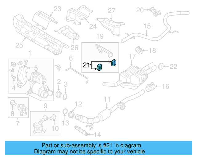 Muffler & Pipe Retainer Ring 1K0-253-147-C - View 15