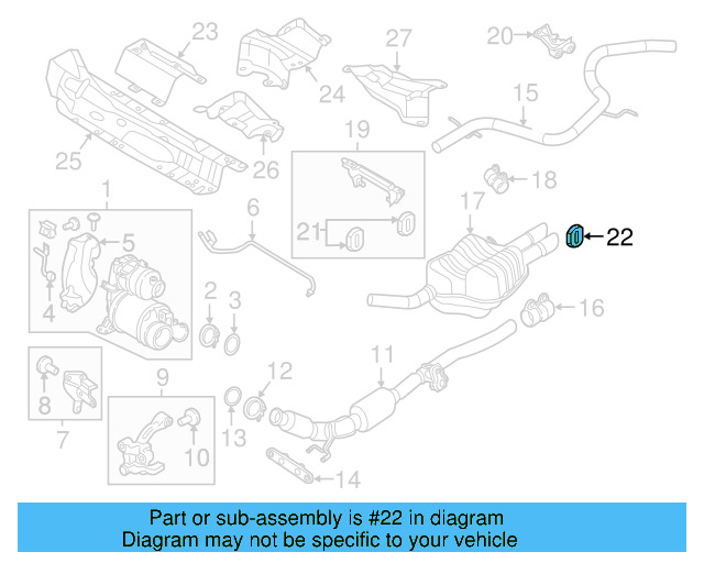 Muffler & Pipe Retainer Ring 1K0-253-147-E - View 64
