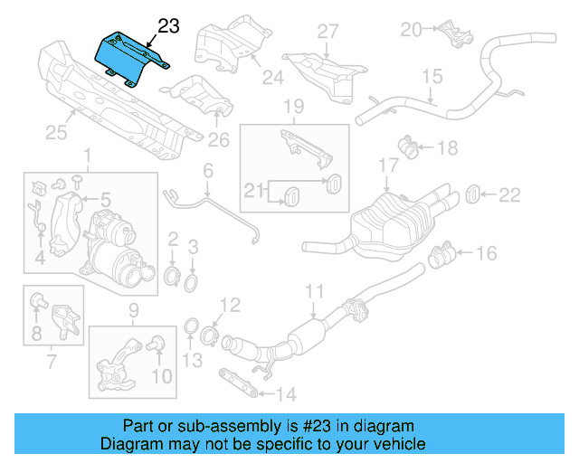 Exhaust Heat Shield 5K0-825-635 - View 43