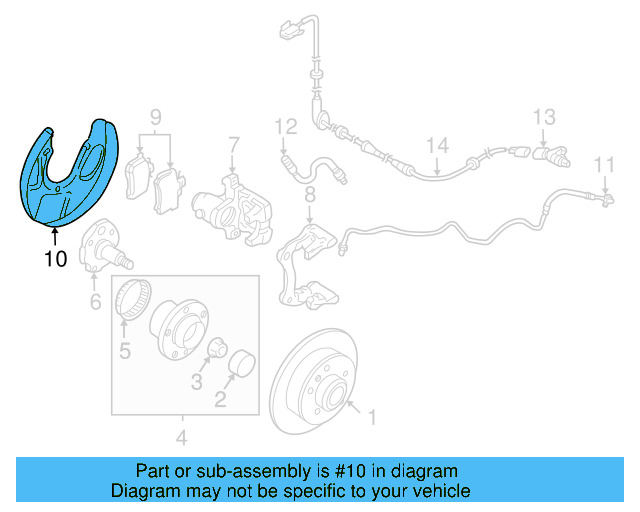 Backing Plate 1J0-615-612-D - View 14