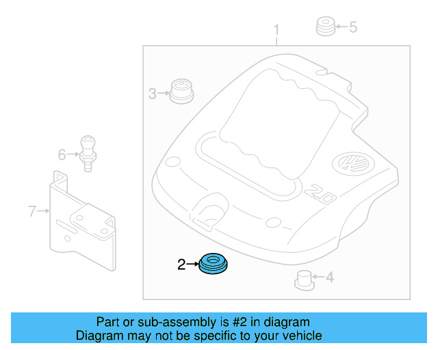 Cover Grommet 06A-103-638-J - View 13