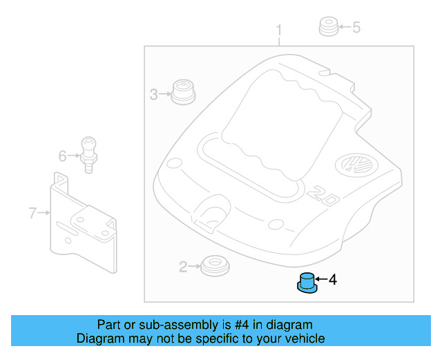 Cover Grommet 06A-103-638-B - View 11