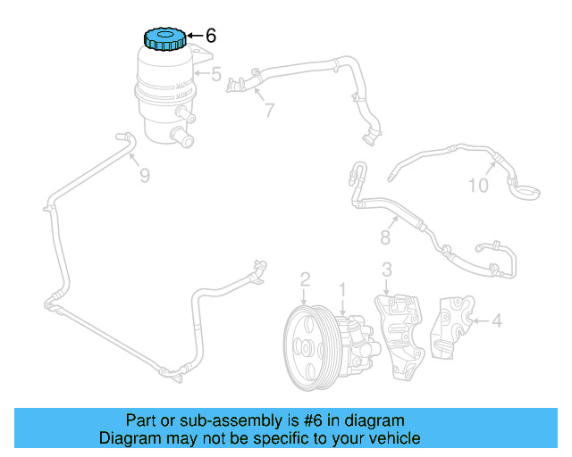 Reservoir Cap 7B0-422-376 - View 3