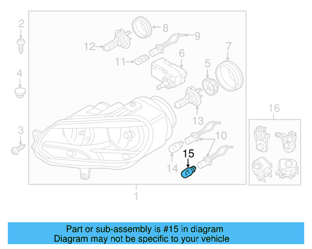 Daytime Run Lamp N-107-244-03 - View 3