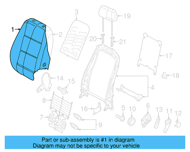 Seat Back Cover 5N0-881-805-ES-IKM