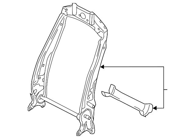 Seat Back Frame 5N0-881-515-D - View 4