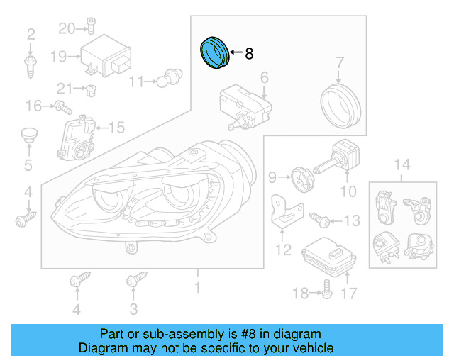 Rear Cap 5N0-941-607 - View 5