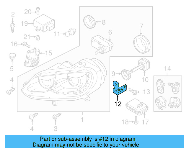 Mount Bracket 1Q0-941-452-A - View 3