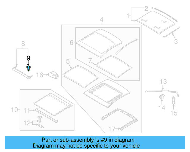 Deflector Mount Kit 8X0-898-955 - View 3