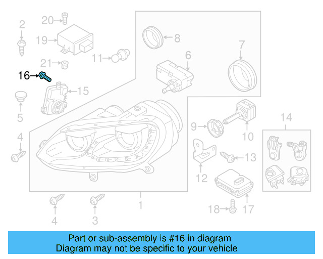 Repair Kit 1Q0-998-225-A - View 5