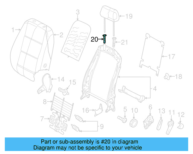 Headrest Guide 1K0-881-920-J-95T - View 8