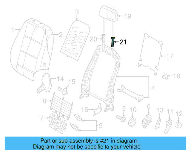 Headrest Guide 1K0-881-920-J-95T - View 10