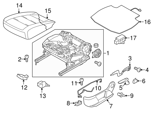 Adjust Handle Retainer Clip 1K0-881-449 - View 54