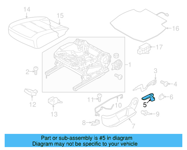 Adjust Handle 5N0-882-251-A-95T - View 3