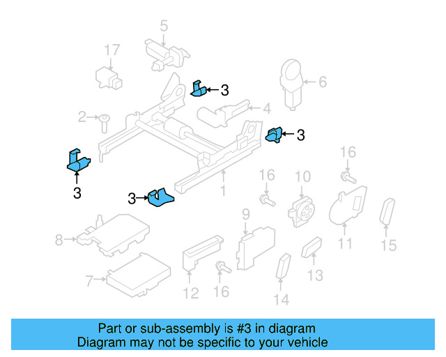 Track End Cover 5N0-881-347-A-9B9 - View 6