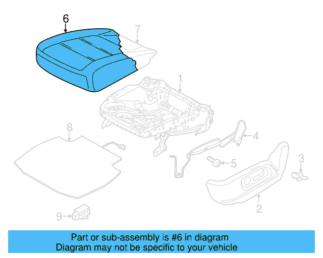 Seat Cover 5N0-881-405-BL-UFH