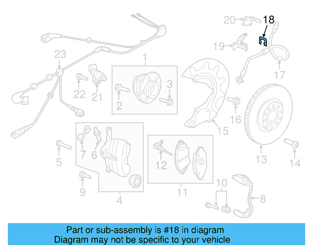 Brake Hose Bracket 5Q0-611-846-B - View 38